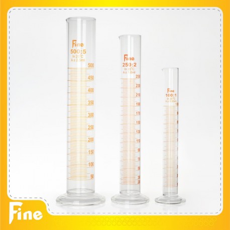 مزور پایه گرد فاین گلاس measuring cylinder  Fine glass