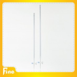 بورت ساده شیر شیشه ای  فاین گلاس Burette Fine glass